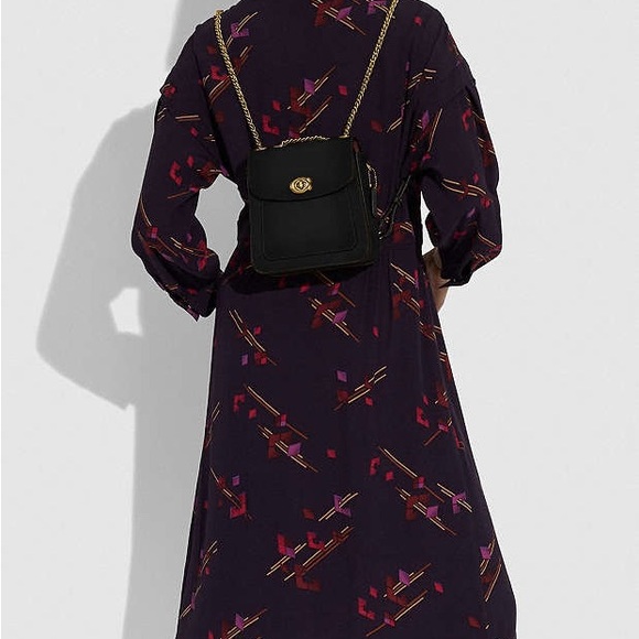 Coach Black Crossbody Bag with Gold Accents - Picture 11 of 15